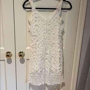 White Laced Dress Size Medium
